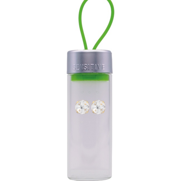 Karmos Cubic Cirkónia, Aranyozott 8mm TUBE CUBE 1336-75 TB8100YS