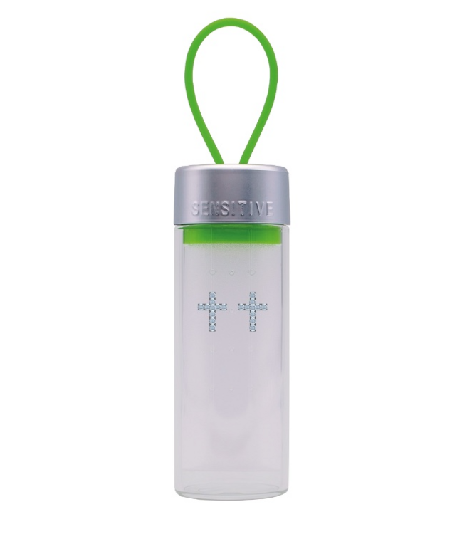 Kereszt, Márc. Akvamarin, Natúr 7x10mm TUBE CUBE 1427-75 TB3603W