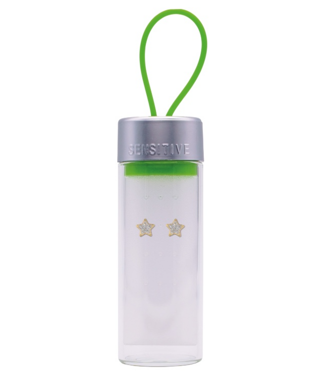 Csillogó Fehér Csillag, Aranyozott 6mm TUBE CUBE 1409-75 TB3544Y