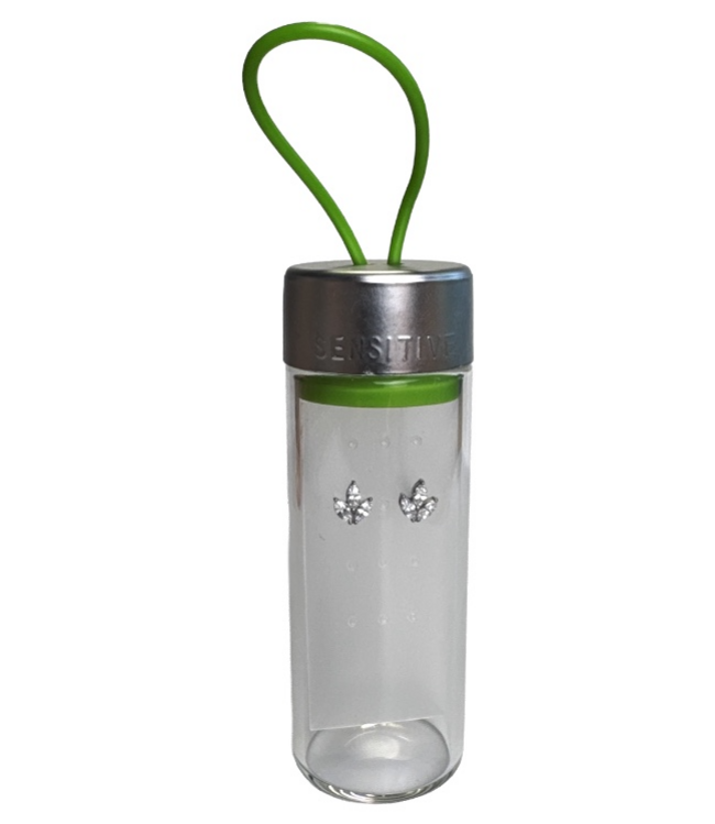 Levél, Cubic Cirkónia, Natúr 6x7mm TUBE CUBE  1455-75 TB1455WSTX