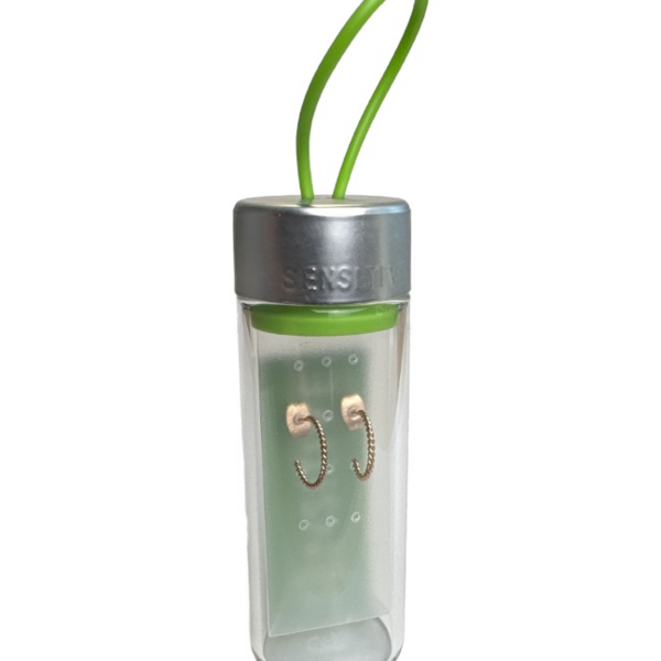 Csavart Félkarika, Rosé Gold 12mm TUBE CUBE 1457-75 TB1457RSTX